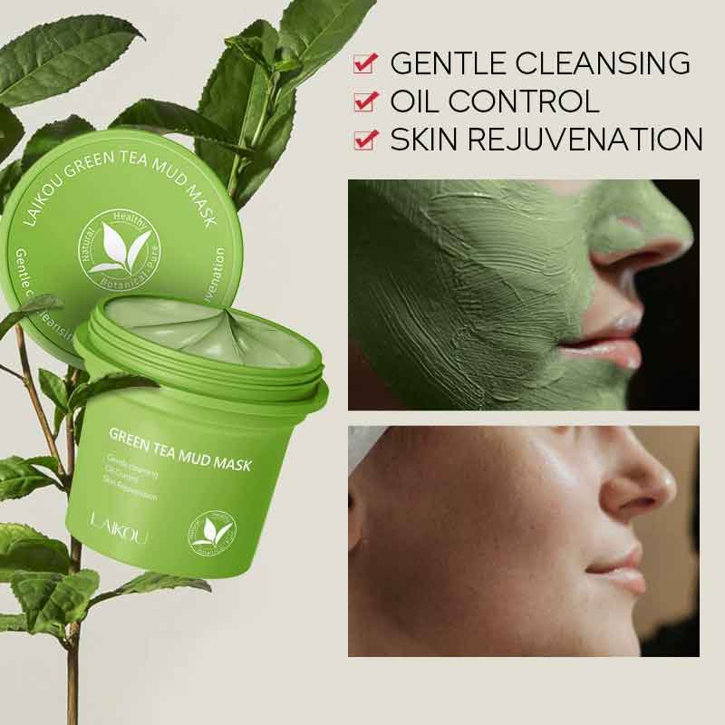 Mud Mask Kaolin - Yeşil Çay Çamur Maskesi Temizleme Nemlendirici
