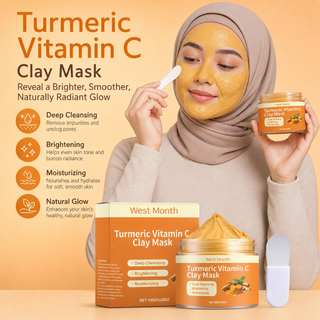 Mud Mask Kaolin - Zerdeçal C Vitamini Kil Maskesi Cilt
