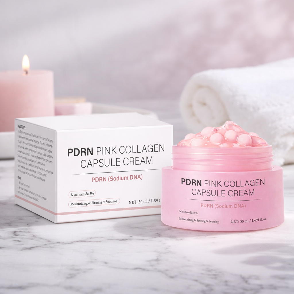 Skincare Glowing - 50ml Kollajen Kapsül Krem Yüz İçin