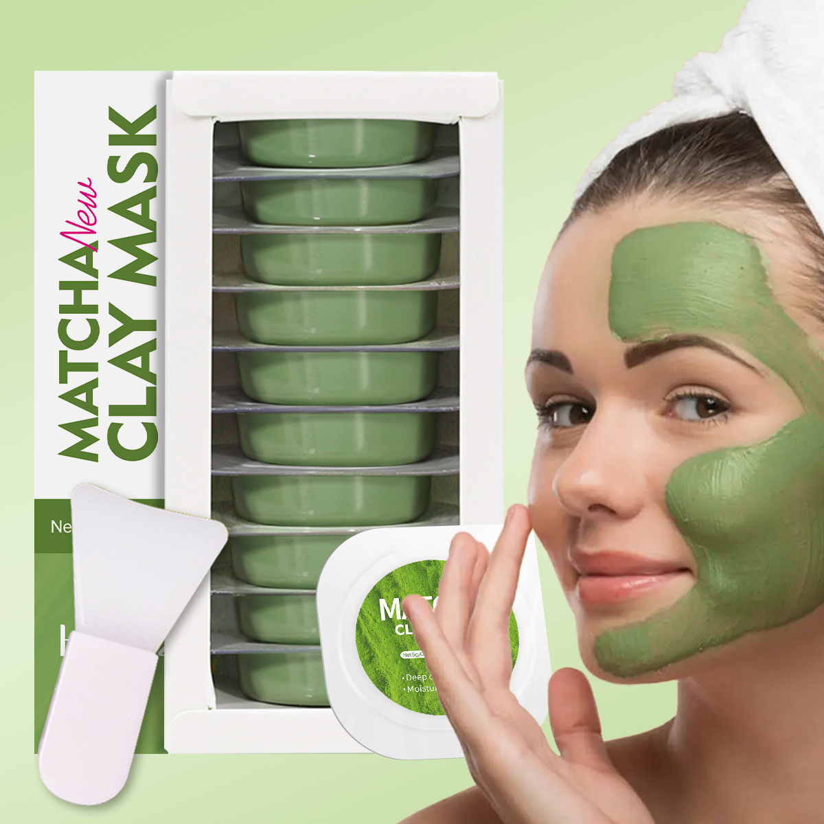Mud Mask Kaolin - Matcha Derin Temizleyici Maske Kil çamur