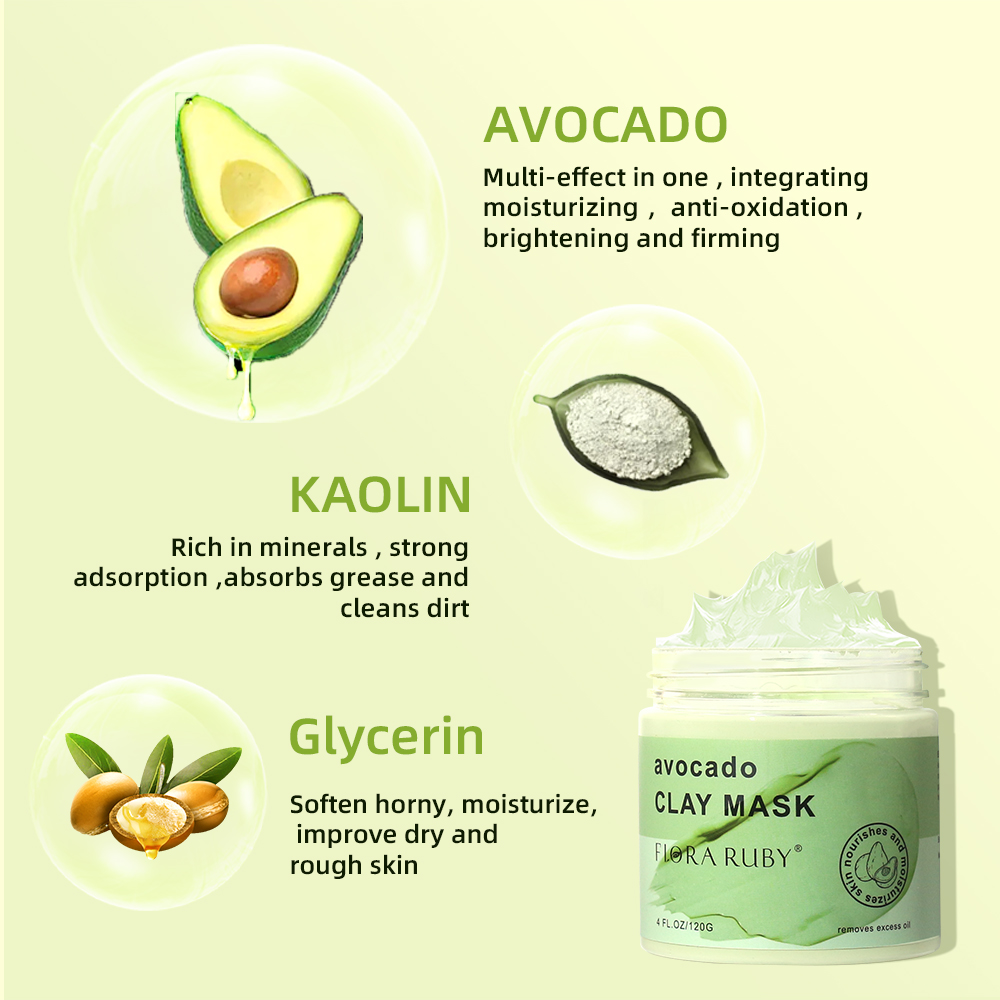 Yüz maskeleri cilt bakımı-avok - Mud Mask Kaolin incelemesi ve fiyatı