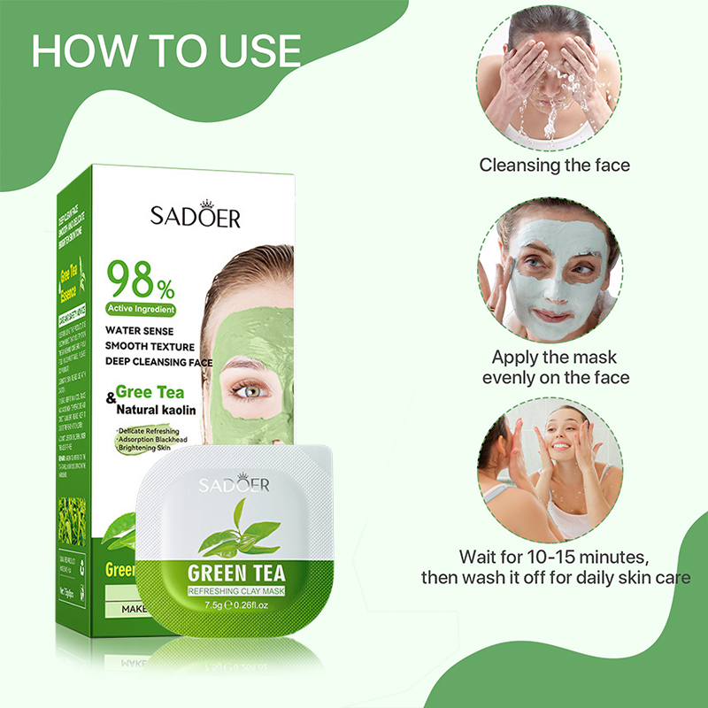 8 adet YEŞİL ÇAY temizleme çam - Mud Mask Kaolin incelemesi ve fiyatı